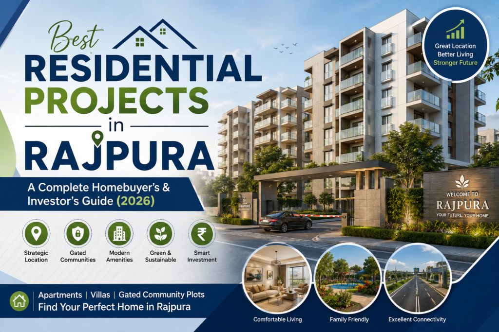 Best residential projects in Rajpura with apartments villas and gated community plots